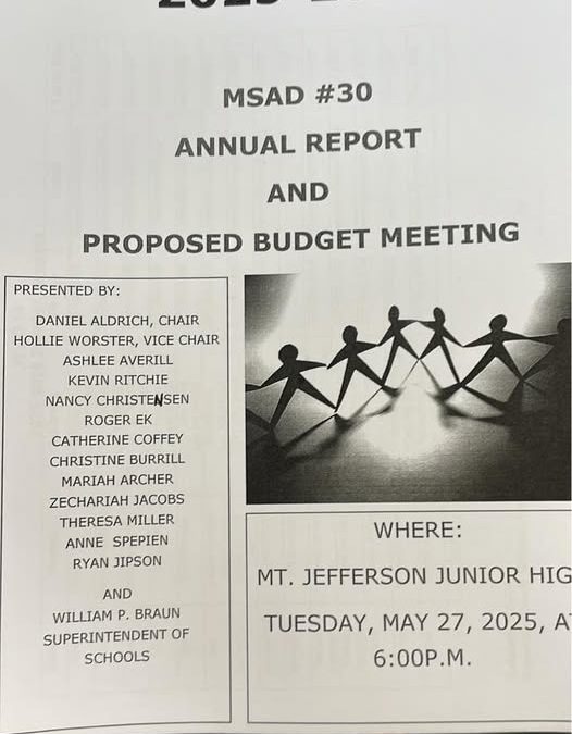 Annual Report & Proposed Budget Meeting
