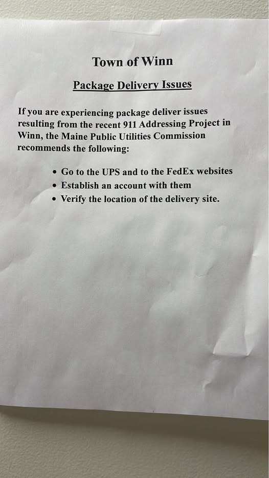 package delivery issues